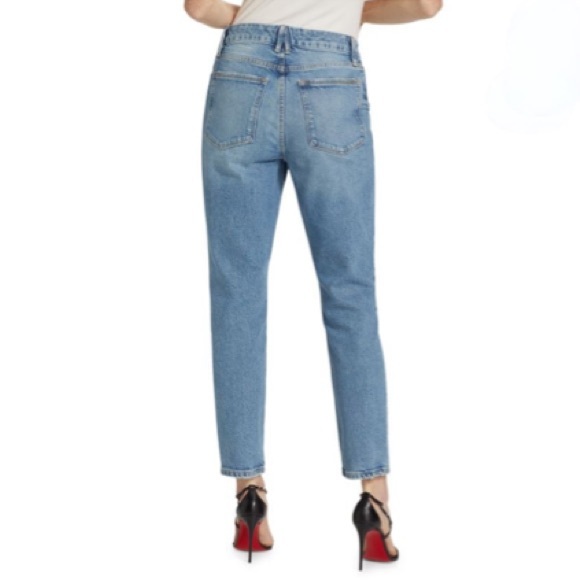 Good American Good Classic High Rise Distressed Jeans, Indigo - Size 26 - Picture 12 of 12